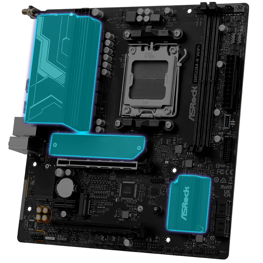 ASRock B850M-X WiFi Motherboard